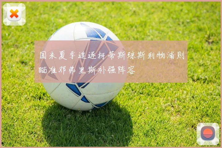 国米夏季追逐柯蒂斯琼斯利物浦则瞄准邓弗里斯补强阵容